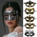 Stage Performance Props Party Cosplay Props Halloween Masks Retro Plastic Jazz Flat Head Creative Eye Half Face Men. 