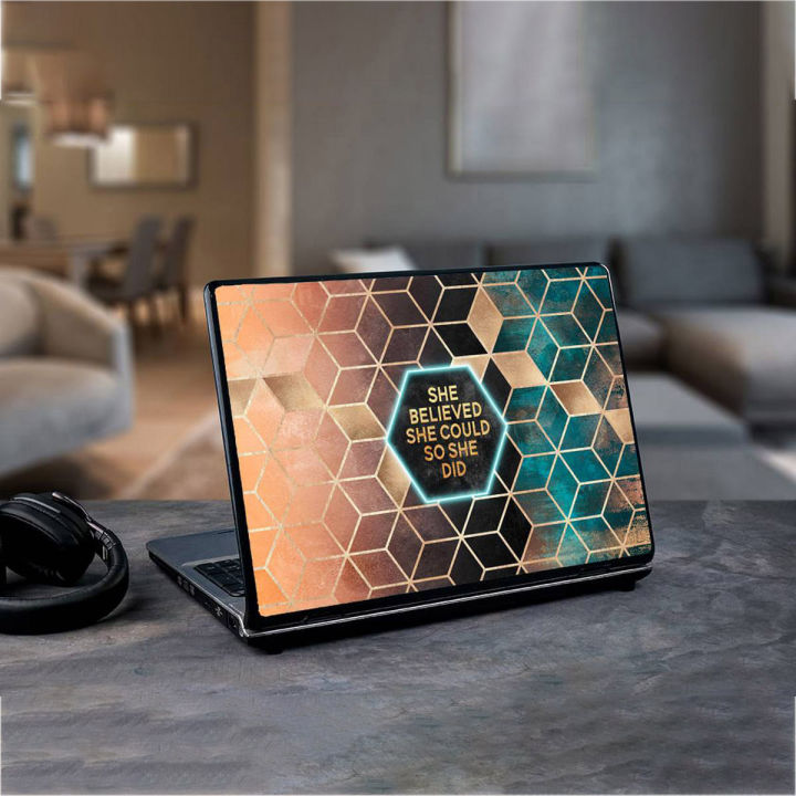 Qotation wallpaper / Motivational quote  Laptop Skin Vinyl Sticker Decal, 13 13.3 14 15 15.4 15.6 inch Laptop Skin Sticker Cover Art Decal Protector Fits All Laptops