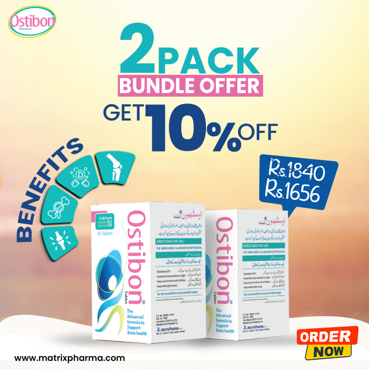 Ostibon® Calcium Supplement Tablets – Advanced Formula to Support Bone Health | 2-Pack Bundle, Save 10%
