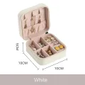 Leather Travel Jewelry Organizer Box for Women – Portable Storage Case for Hair Accessories & Rings – Classic Style – All Season. 