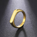 Skyrim Stainless Steel Signet Rings for Men Women Minimalist 5MM Wide Finger Rings 2024 Trend Wedding Couple Jewelry Gift Hot. 