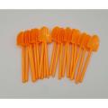 PLASTIC SHOVEL SPOONS IN ORANGE COLOR ( PACK OF 20 SPOONS ). 
