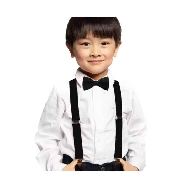 Imported%20Made%20Adjustable%20Suspenders%20Gallus%20With%20Bow%20Tie%20For%20Kids%20Stretchable%20Elastic%20-Assorted%20Colors%20-%20Image%203