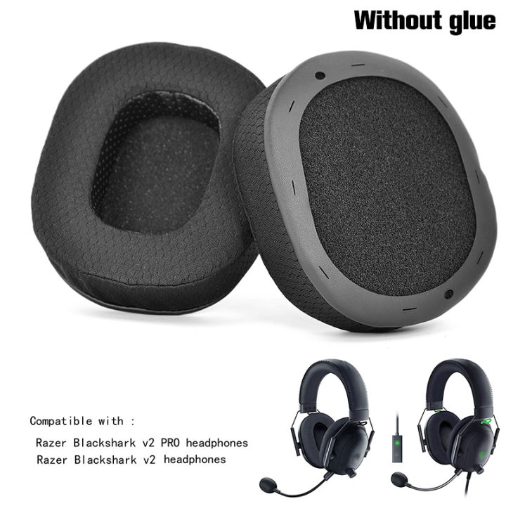 Replacement Ear Pads Cushions Replacement Compatible with Razer BlackShark V2 Pro / V2X Wireless Gaming Headset Hudduo