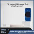 SW3518 100W Full Protocol High-Power Fast Charge Module Voltage Current Fast Charge Protocol Display Module QC4.0 PD3.0. 