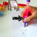 01 Pc Multifunction 4-in-1 Light, Bubble, Stamp, Ballpoint Feature Pen for Kids Children Party Birthday Gift. 