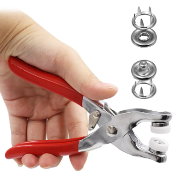 Imported Quality Pliers Button Press Tool With 25 Button Metal Prong Snaps Buttons  Sewing Free Snap Button Kit with Manual Pliers Hand Press Studs Tool