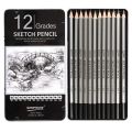 Worison Professional Sketch and Drawing pencils set, Art Pencil 12-Count Drawing/Sketching Pencil Set of 12 in Metal Box. 