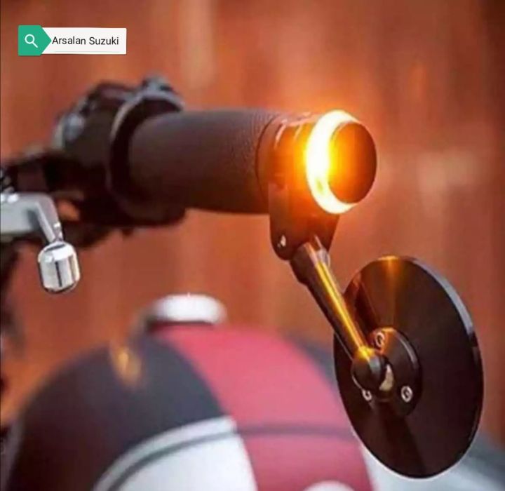 HANDLE BAR LIGHT END BAR HANDLE BALANCER LED FOR MOTORCYCLE BIKE