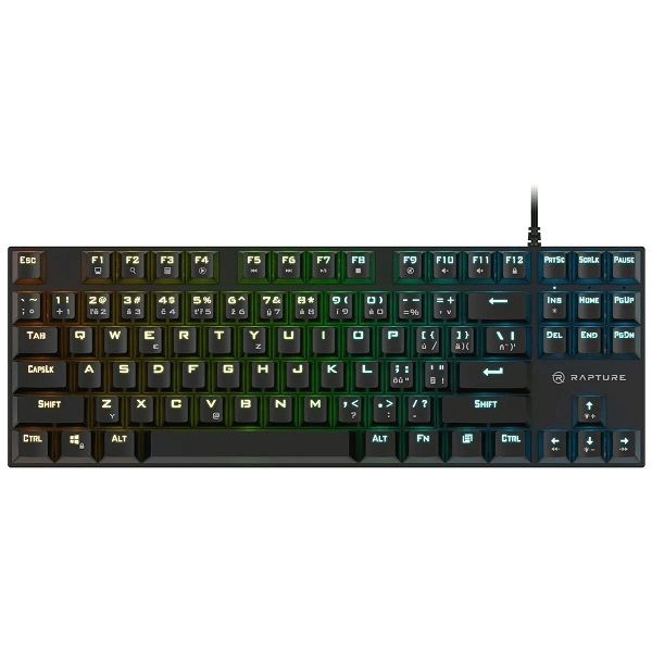 RAPTURE KILO RGB Mechanical Gaming Keyboard, Compact wired keyboard, 87 keys