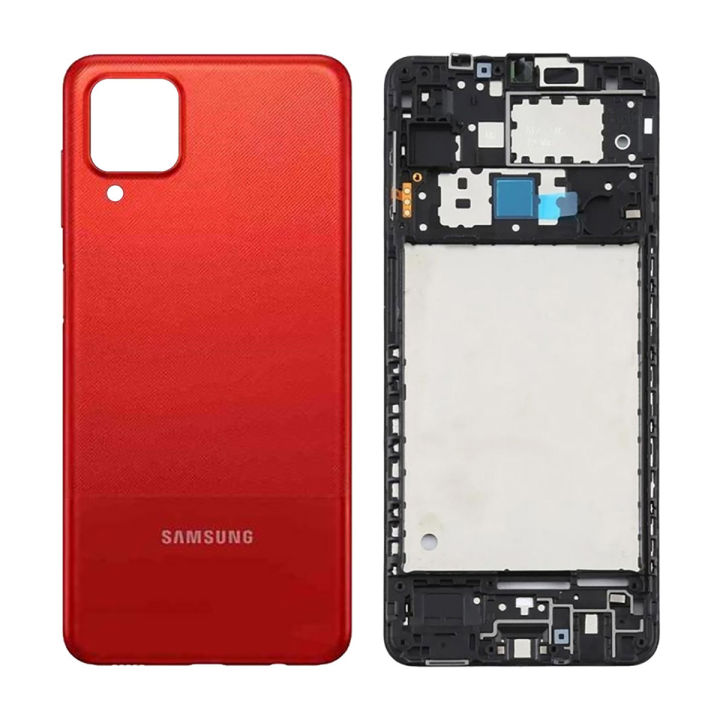 Samsung Galaxy A12 Complete Replacement Back Body Casing Housing Kit For Samsung A12 - Red