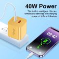 40W USB C Charger Quick Charge 3.0 PD4.0 Type C Fast Charging Wall Charger For iPhone Xiaomi Samsung Phone Adapter EU/US/UK Plug. 