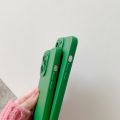 Liquid Dark Green Solid Color Phone Case For iPhone 13 12 11 Pro Max X Xr Xs Max 7 8 Plus Shockproof Soft Silicone Back Cover. 