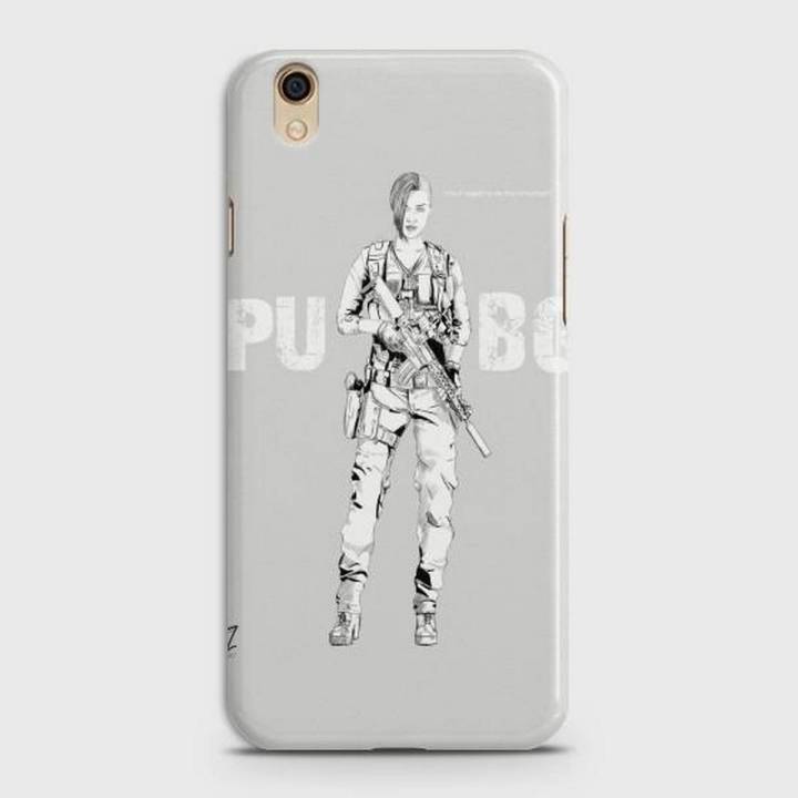 Oppo A37 Cover - SkinLee HQ Hard Case - PUBG Lady Warrior - SKINLEE-523-1-201-59