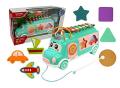 Music Bus Toys Instrument Knocking Piano Xylophone Lovely Beads Blocks Sorting Shape Sorter Learning Educational Baby Toys for Kids. 