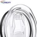 Skinny Tumbler Lid Transparent Spill Proof 20oz Tumbler Cover. 