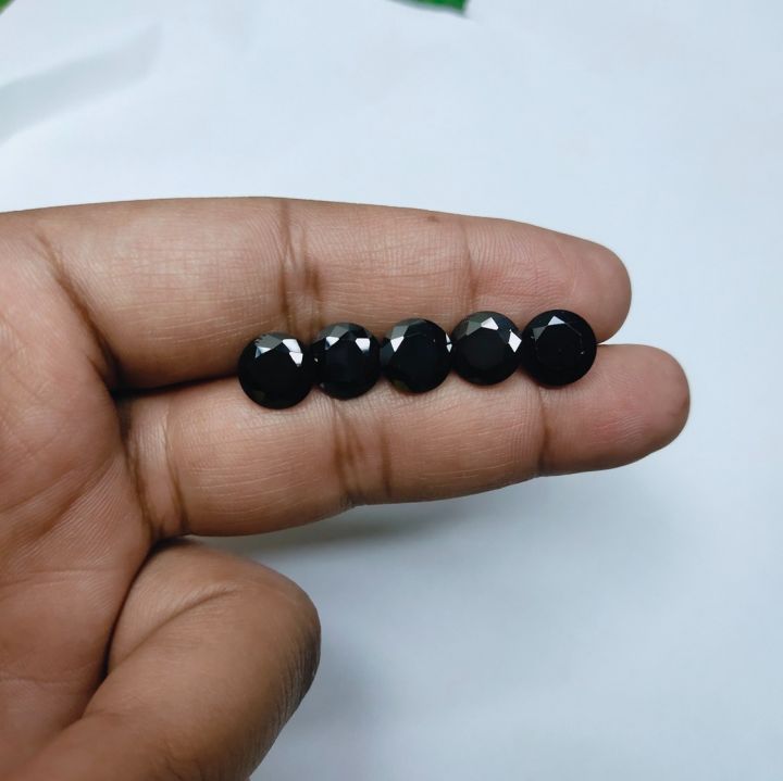 🖤 Black Zircon Gemstone 💎 ≈1.1g (5.50ct ±1ct) | Small–Medium Size | 100 ...