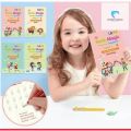 Sank Magic Copybook (4 Books + Magic Pen & 10 Ink Refills) Sank Magic Book for Montessori Children Tracing Handwriting First Preschool Baby Learning Books for Kids - EP. 