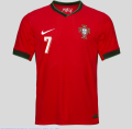 Cristiano RONALDO 7 Portugal Euro 2024 Home Shirt jersey. 