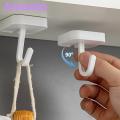 Adjustable 90 Degree Hook Strong Adhesive Wall Hooks for Kitchen Bathroom No Drilling Needed Holds Heavy Items Set of 4. 