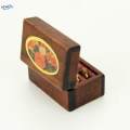 Simulation 1/12 Scale Miniature Wooden Jewelry Box Model for Home Ornaments. 