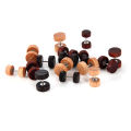 【Solo Yolo】Log Hip Hop Rock round Hipster Wood Boys and Girls Dumbbell Ear Studs Wooden Ear Studs. 