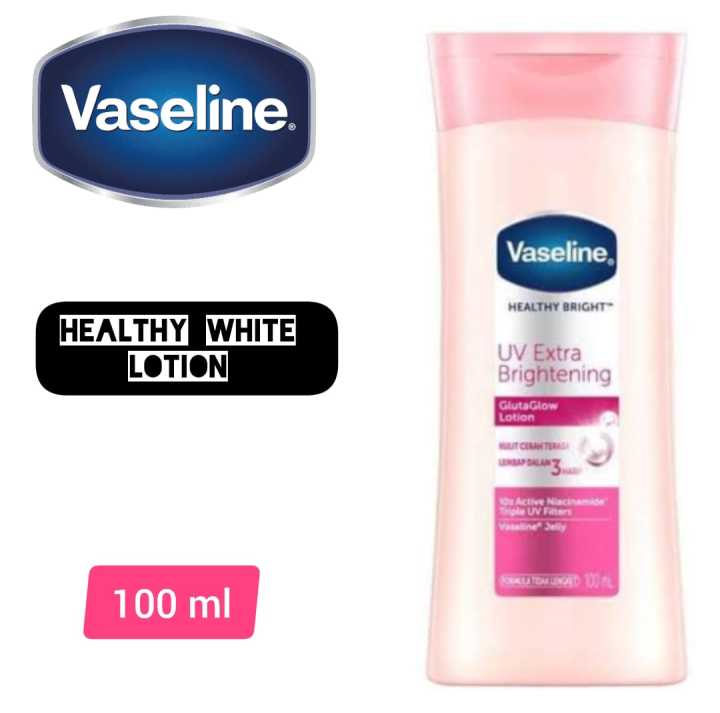 Vaseline Lotion - UV Extra Brightening - 100ml - Healthy Bright White Lotion