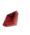 handmade Wooden sigrate , sigaar ashtray with brass work, engraved and stand. 