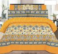Doublebed Bed sheets Set King Size- 100% Salonika Cotton Bedsheets Double bed King- Printed Design Bedsheet Sets with Pillow Cover. 
