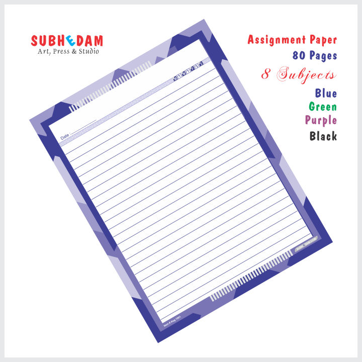 Assignment%20Sheets-%20Paper-%20Pages%20With%20Narrow%20Lines-%20%20Color%20Border-%2080%20Sheets%20-%20Image%202