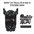 sony 24 70mm f2.8 GM II sticker skin not pouch or cover. 