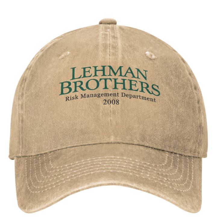 Lehman Brothers Risk Management Casual Baseball Cap Spring Bank Bankruptcy Trucker Hat Fishing Snapback Cap Adult Baseball Caps