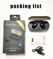 Kebidu TWS Smart Fingerprint Touch Wireless Earbud Bluetooth 5.0 4D True Stereo Noise Cancelling Headphone. 