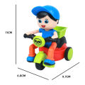 Mini Cartoon Inertia Tricycle Delivery Boy Model Toy Car Slide Swing Bicycle Children Birthday Gifts Funny Game Kids. 