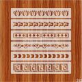 Art Deco Accent Border Stencil Painting for Home Wall Art Decor Painting on Canvas Paper. 