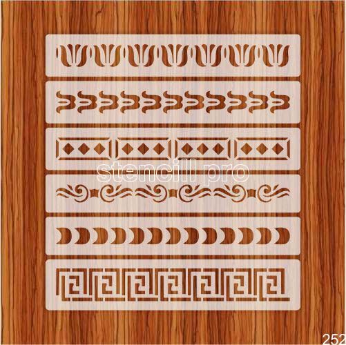 Art Deco Accent Border Stencil Painting for Home Wall Art Decor Painting on Canvas Paper