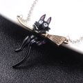 Rj Anime Kiki's Delivery Service Necklaces Cute Kiki Black Cat Jiji Cosplay Pendants Choker For Girl Jewelry. 