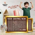 100,000 Rupees Money Saving Box – 1 Lac Target Wooden Chart with Cash Slots – Challenge Box for Adults & Children I Saving Box I Saving Money Box I Saving Box For Money I 100000 Saving Box | 1 Lakh Saving Box I Lifestyle Glory Wooden Saving Box. 