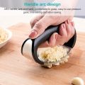 Garlic Press  Peeler Set Stainless Steel Professional Grade Manual  Crusher Squeezer Slicer Mincer Chopper Kitchen Gadget with Handle. 