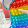 Pop It Backpacks Fidget Cartoon Ears School Bag Children's Cartoons Backpack for Boys and Girls Kindergarten Push Bubble Shoulder Bags Toy. 