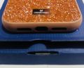 Swarovski Mobile Compatible Cover Case with Bumper Compatible For iPhone 13 Pro Max Glitter Type Shining Sparkle Stone Looking Luxurious Stylish High-Quality Yellow. 