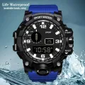 Multifunctional Waterproof Outdoor Sports Watch For Men Watches LED Digital Wristwatch Shockproof Life Waterproof Male Electronic Watch. 