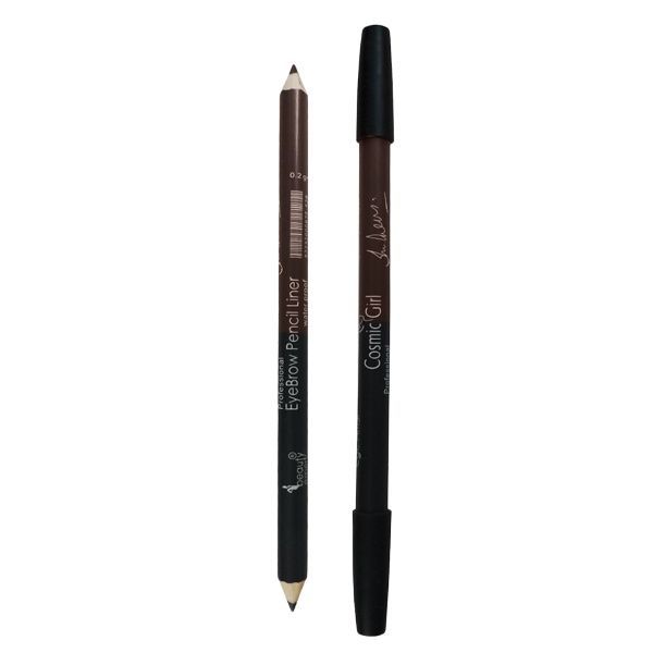 Cosmic Girl Professional Makeup Black and Brown Color Waterproof Eyebrow Pencil (1 pcs)