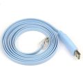 USB Console Cable 6FT, USB to RJ45 Cable for Configuring Network Devices, Supports Windows OS, Durable and Easy Setup, light Blue Color (1.8 Meter). 