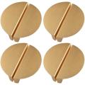 8Pack Gold Drawer Pulls,2.5 Inch Half Moon Cabinet Drawer Pulls Kitchen Handles, Modern Cabinet Hardware Pulls. 