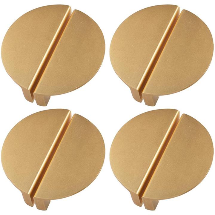 8Pack Gold Drawer Pulls,2.5 Inch Half Moon Cabinet Drawer Pulls Kitchen Handles, Modern Cabinet Hardware Pulls