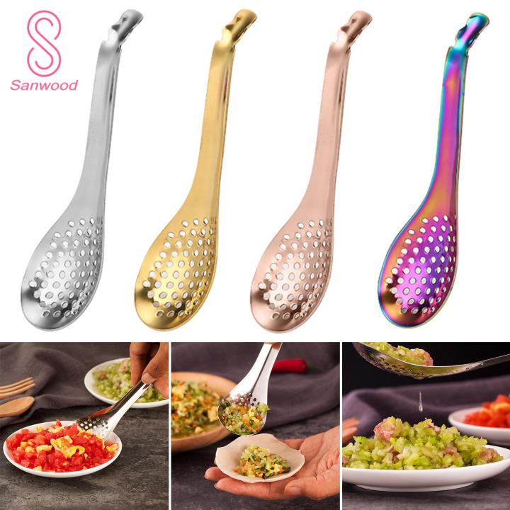 Small Perforated Spoon Premium Slotted Spoon for Effortless Cooking Heat Resistant Food Grade Stylish Kitchen Tool Ideal for Filtering Serving Straining Must-have Kitchen Accessory