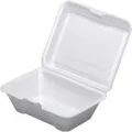 Burger Box Disposable,  Foam Box Container for Burger/Snack/Food - Square- Pack of 50, 40, 30, 20, 10 pcs ( 1pc extra per 10 pcs. ). 