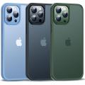 CASEKOO compatible for iPhone 13 Pro Case Koo Shock, [10 FT Drop Protection] [Skin-Friendly Touch] Rugged Matte Back, Thin Translucent Protective Case 6.1", Black. 