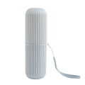 Travel-Sized Toothbrush & Cup Holder Set with Storage Compartment, Satin-Finish Bathroom Organizer, Portable Toothpaste Cup with Case. 